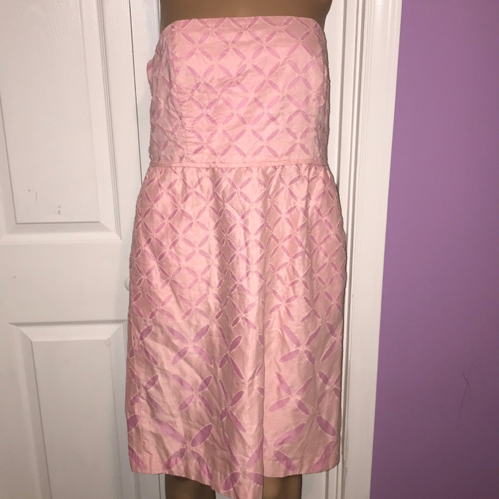 J.crew strapless pink dress
